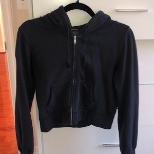 Brandy Melville Cropped Zip-Up
